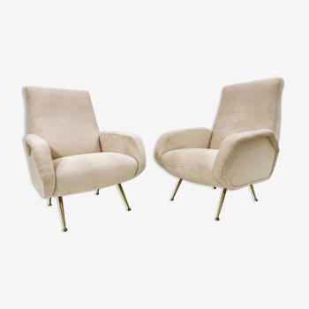 Paire de fauteuils modernes