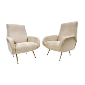 Paire de fauteuils modernes
