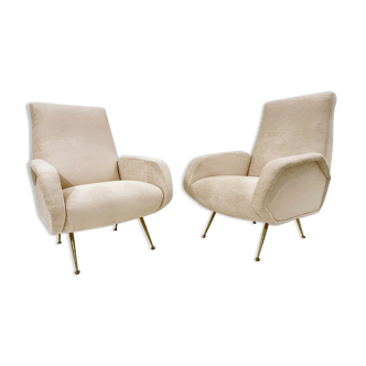 Paire de fauteuils modernes