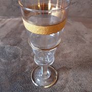 Set of 5 vintage digestive glasses