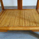 Vintage rattan bedside
