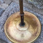 1950s floor lamp in brass with double gold and bronze patina