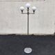 Lampadaire space age, chrome et verre opalin, 1970