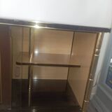 Vintage TV bar cabinet on casters