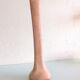 Vase soliflore in beige cermal from Vallauris / vintage 60s-70s