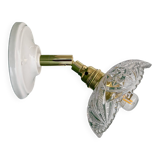 Vintage glass cut lampshade - tableware collection -