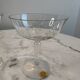 Set of two crystal stem glasses