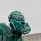 Spaghetti Green Ceramic Poodle Dog