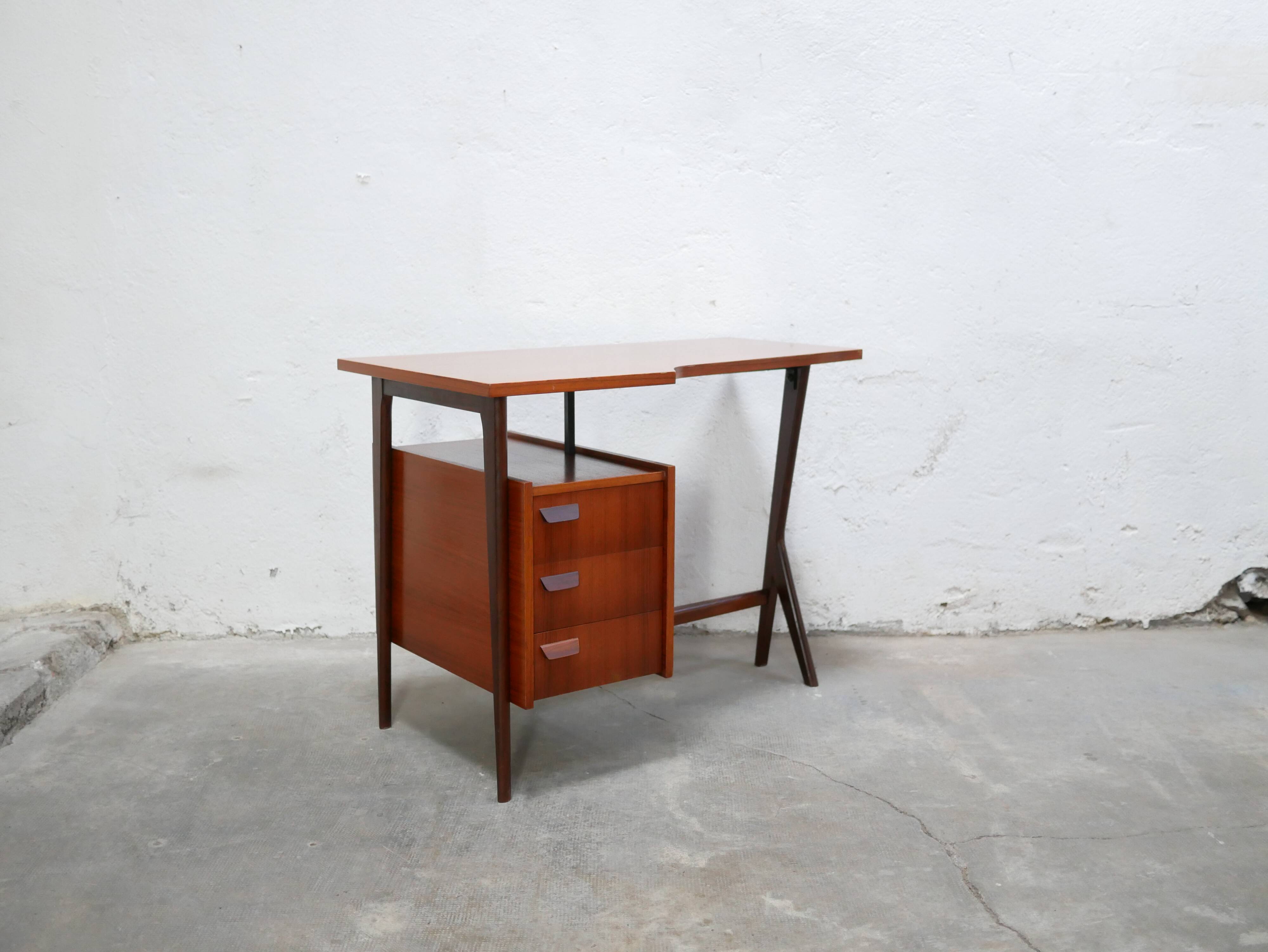 Vintage Scandinavian teak desk