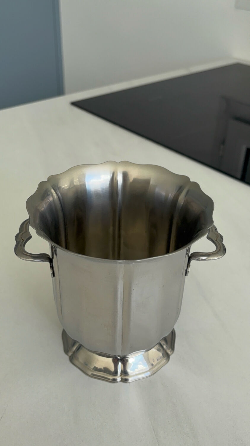 Vintage Guy Degrenne stainless steel ice bucket – ice tray with handles m