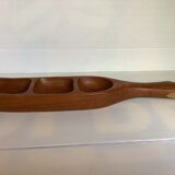 Empty pocket exotic wood teak three compartments