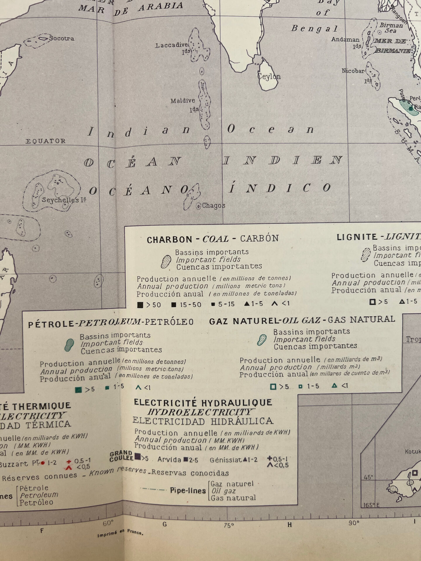 Energy sources — Ancient continent | Original thematic map