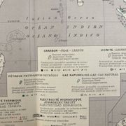 Sources d’énergie — Ancien continent | Carte thématique originale