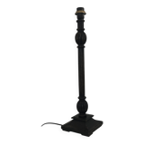 Turned wooden lamp base