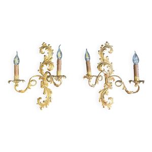 Paire d’appliques italiennes