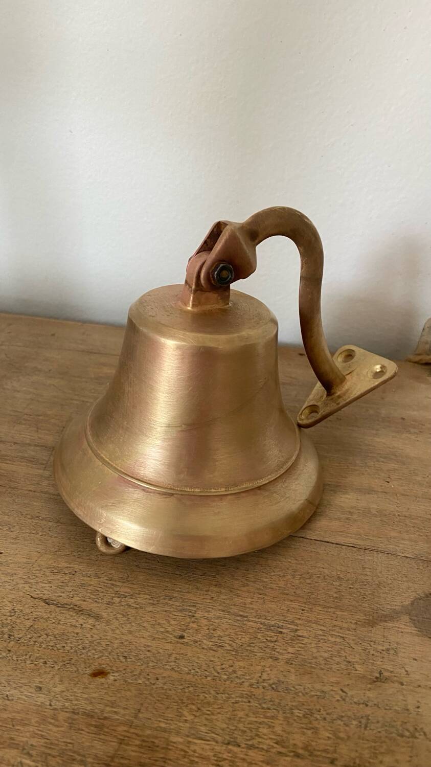 Vintage Solid Brass Wall Bell