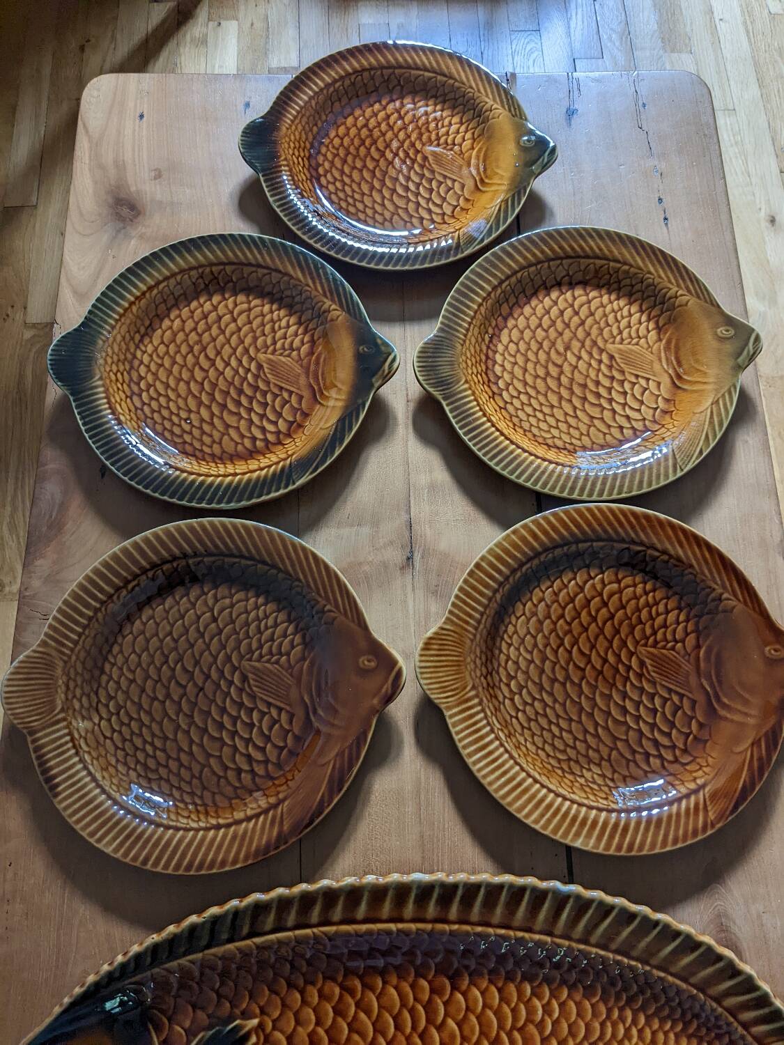 Sarreguemines fish plates and dishes