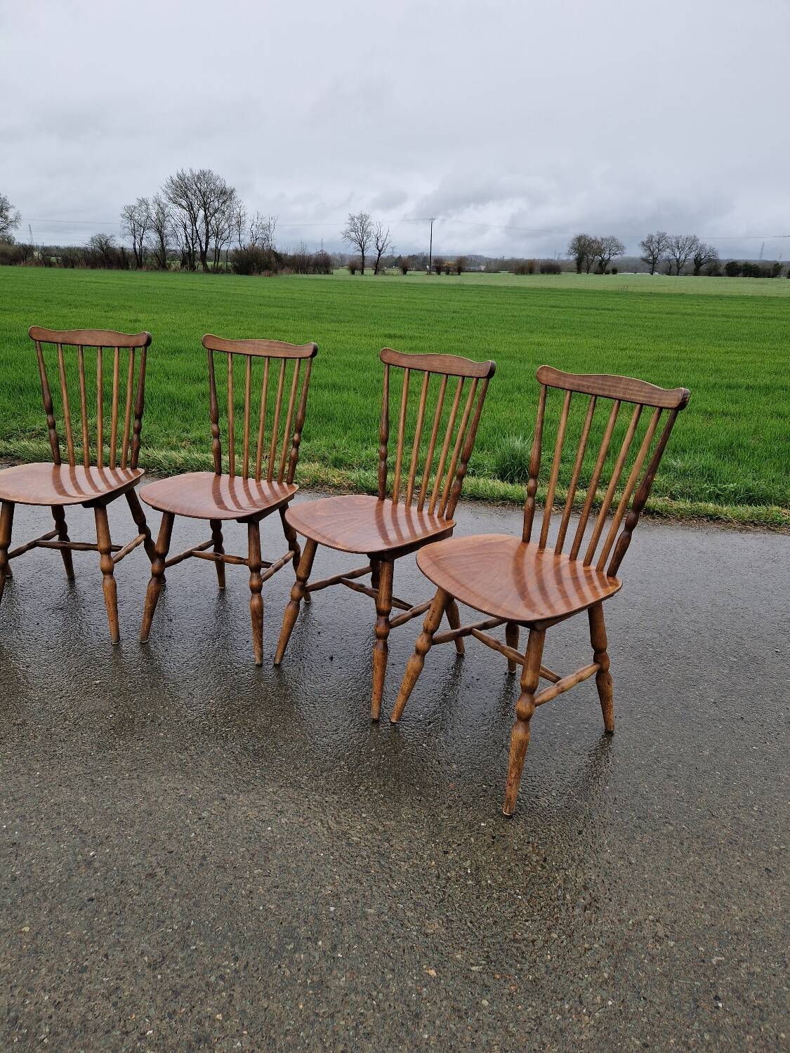 Set of 5 Baumann bistro chairs model Tacoma.