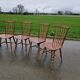 Lot de 5 chaises baumann bistrot modèle tacoma