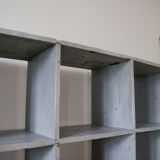Bookcase locker vintage wooden shelf