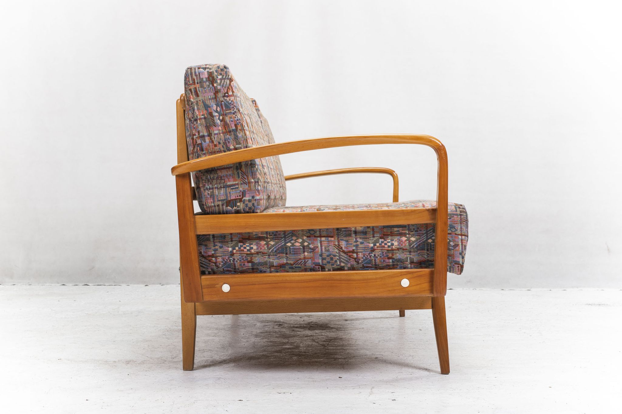 Antimott Easy Chairs & Daybed in Cherry by Walter Knoll / Wilhelm Knoll for Knoll Inc. / Knoll Inte