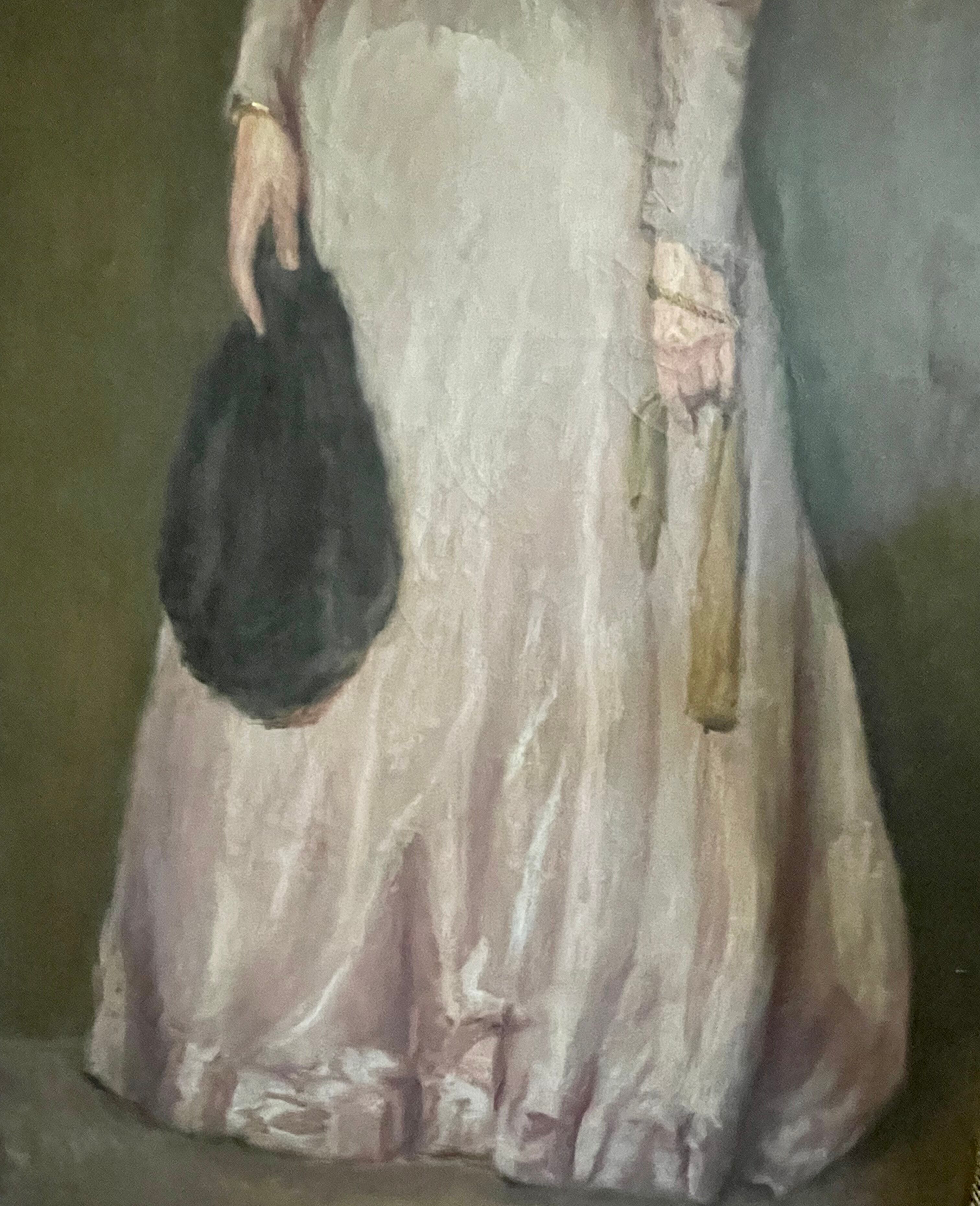 Woman in lilac