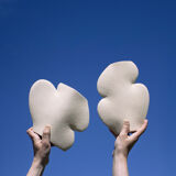 Ceramic vase 'ellipse n°1- white'