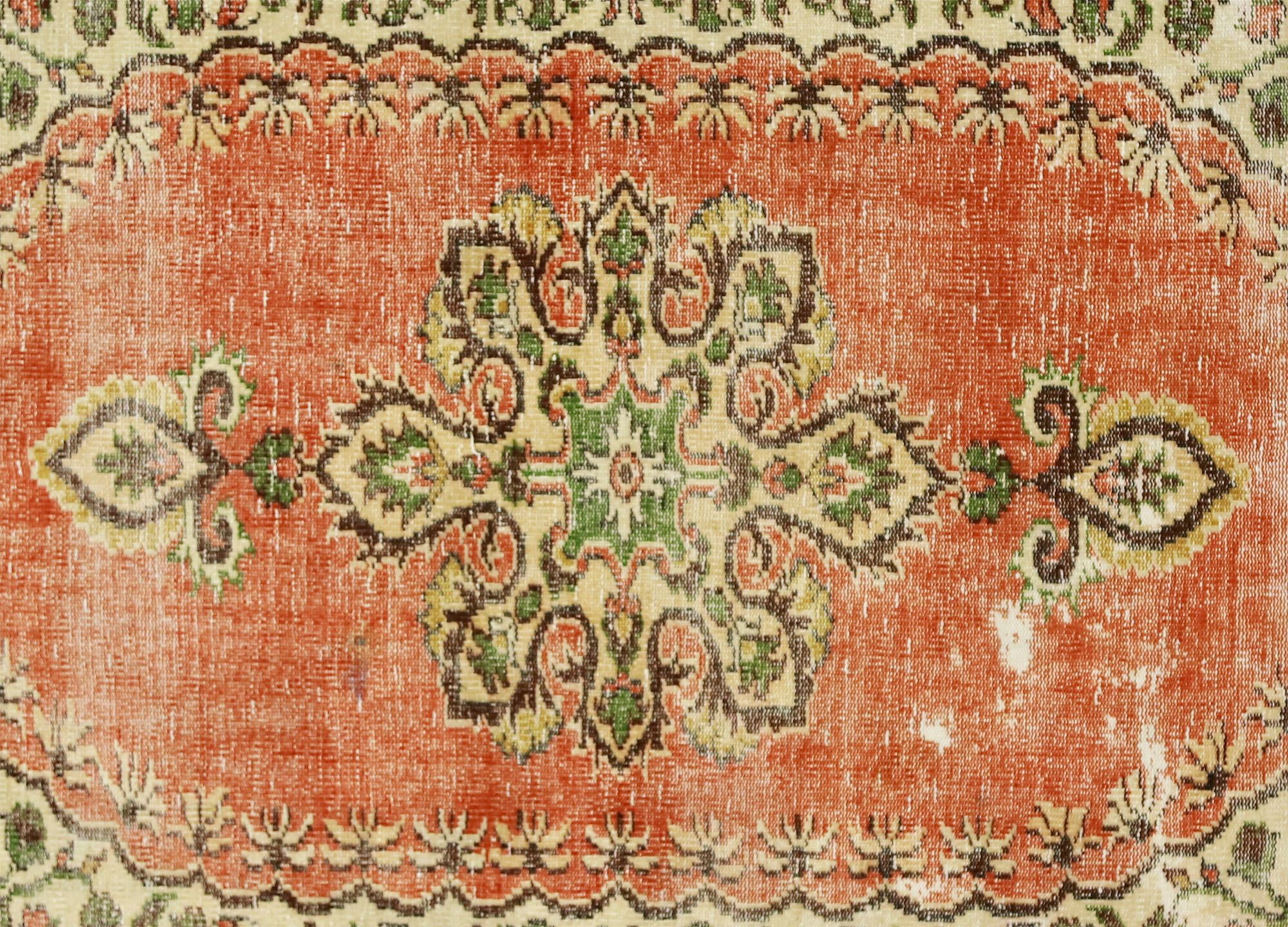 Anatolian handmade vintage rug 242 cm x 150 cm
