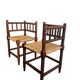 Vintage spool corner chair / knitting chair
