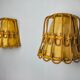 Pair of rattan wall lights, France, 1960