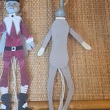 Set of 3 wooden puppets