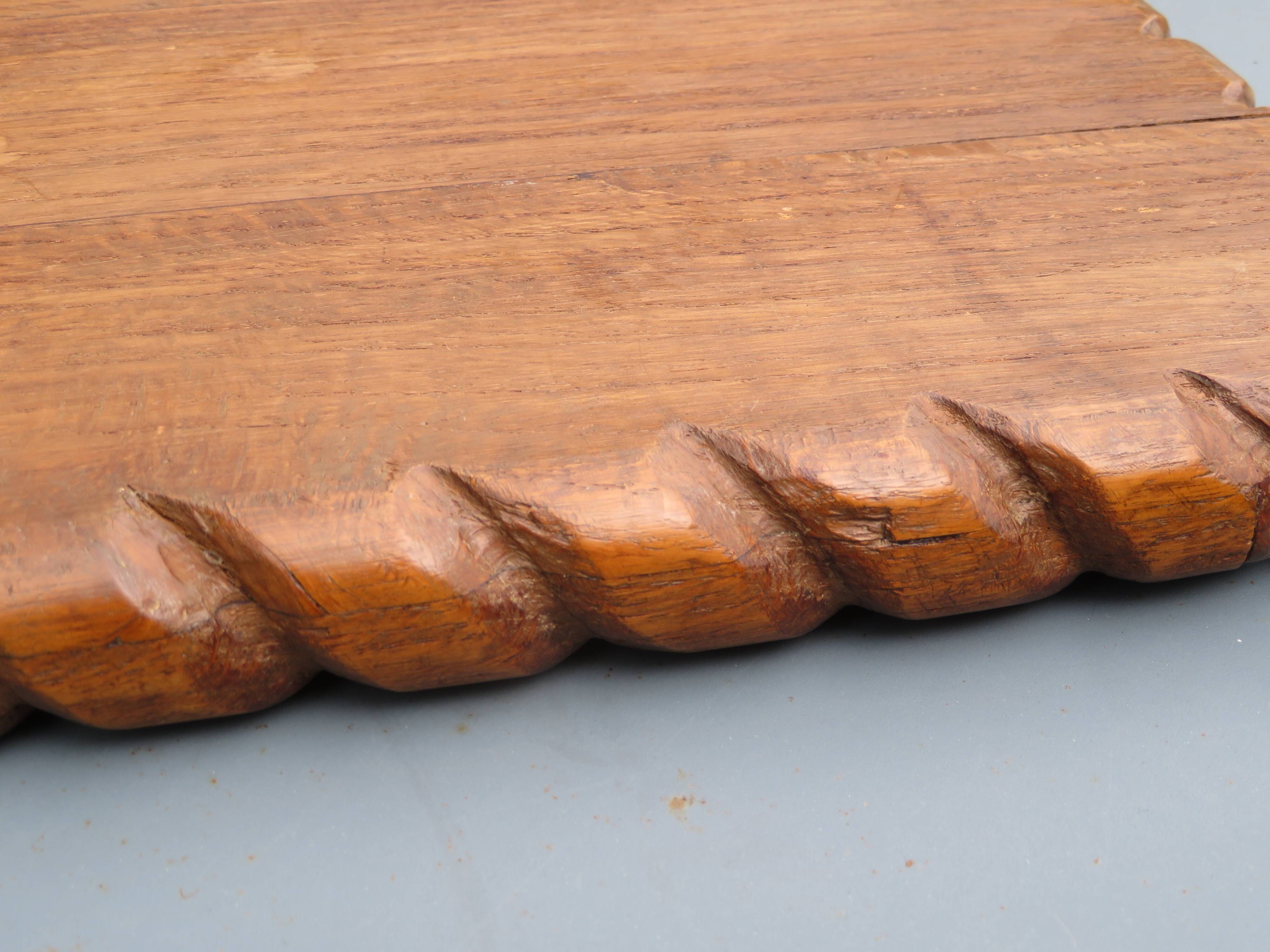 Solid wood tray from the 1940s-50s.