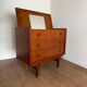 Vintage teak dressing table / chest of drawers – Scandinavian design, 1960s