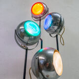 Goffredo Reggiani lamp for Reggiani, double ignition, coloured lights, Italy, 1960s