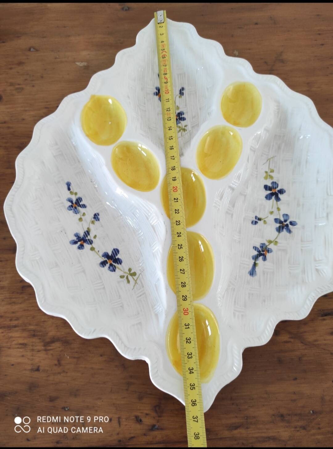 Vintage egg and raw vegetable platter