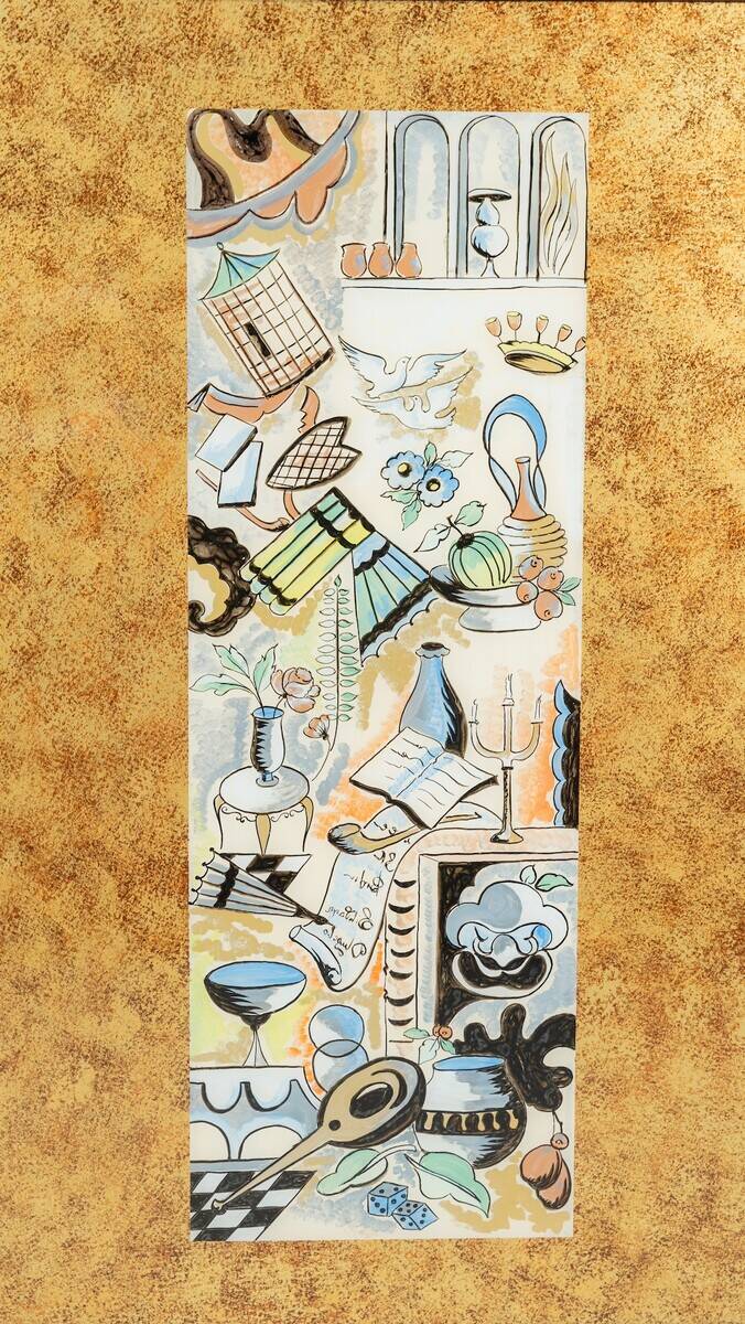 Mid-century modern bar cabinet by Paolo Buffa, 1950s.