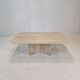 Italian Coffee Table in Travertine, 1980s