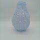 Art Deco Opaline Vase Blue Pastel Glass Pine Cone Decoration France 1930s