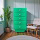 Chiffonnier art déco vert
