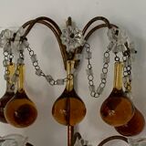 Pair of murano stamps and 1950 crystals