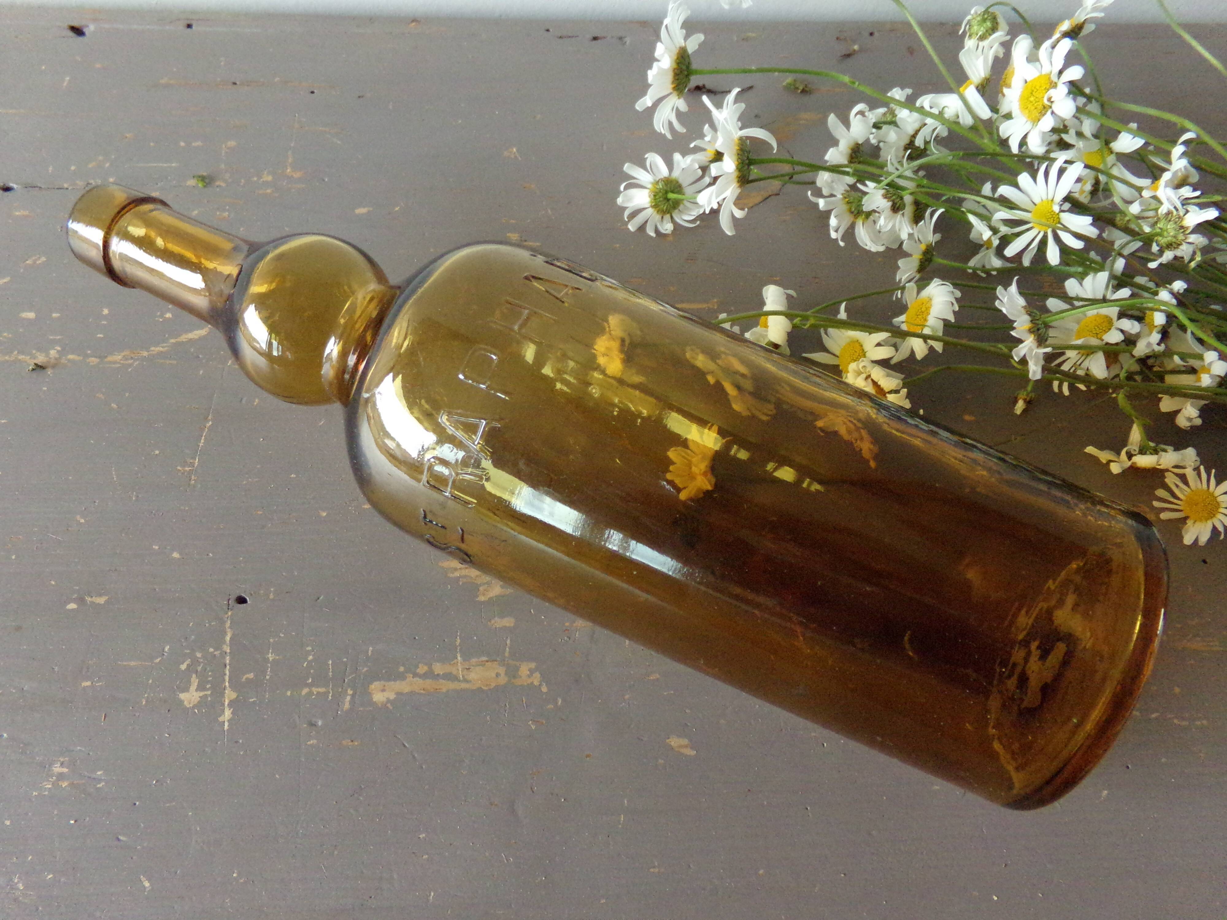 Old amber bottle St Raphael