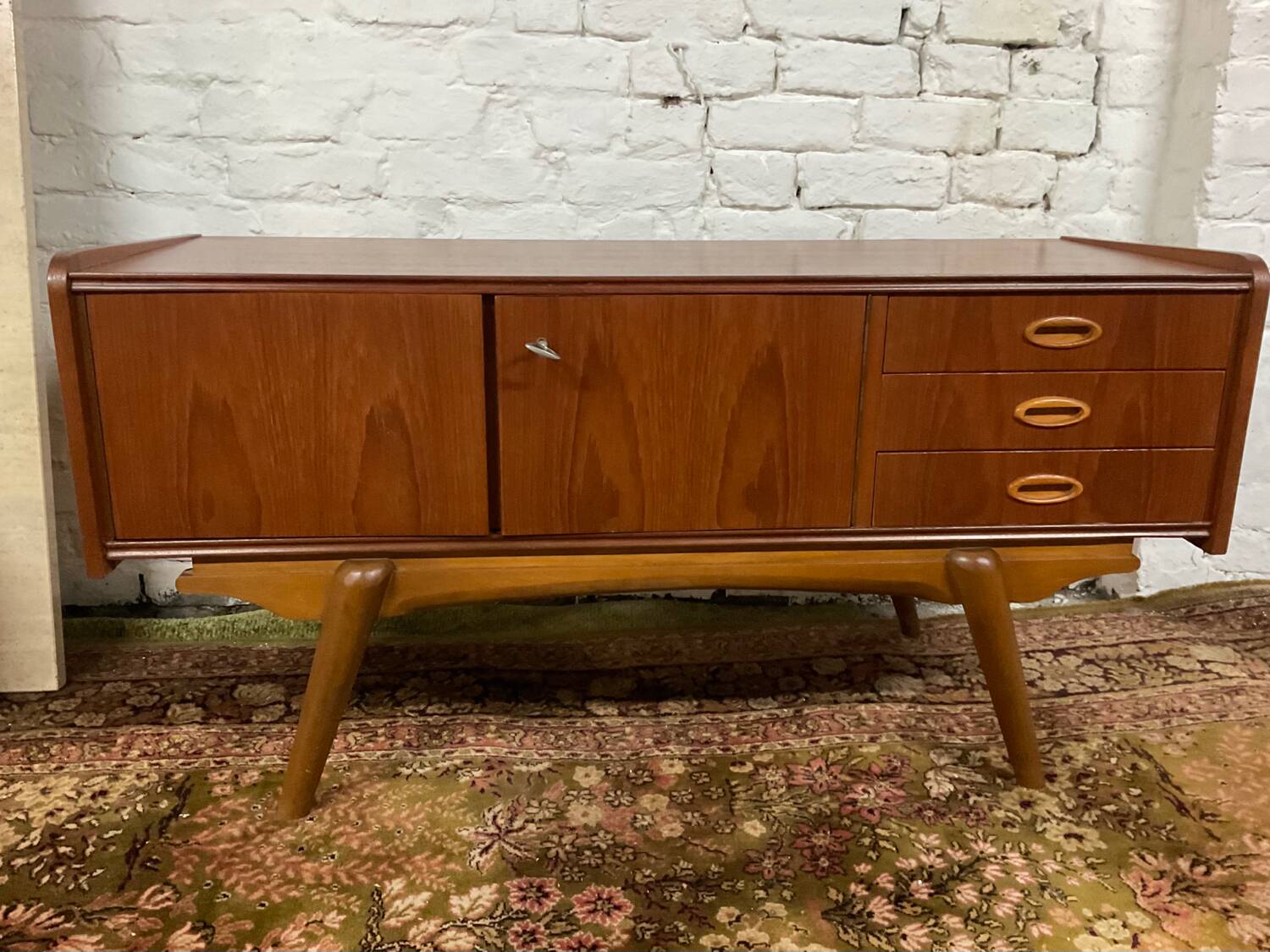 Scandinavian teak TV cabinet sideboard from the 60s