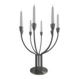 Chandelier 7 branches en acier brossé Ikea