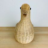 Duck wicker basket