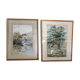 Paire d'aquarelles début XXéme école anglaise