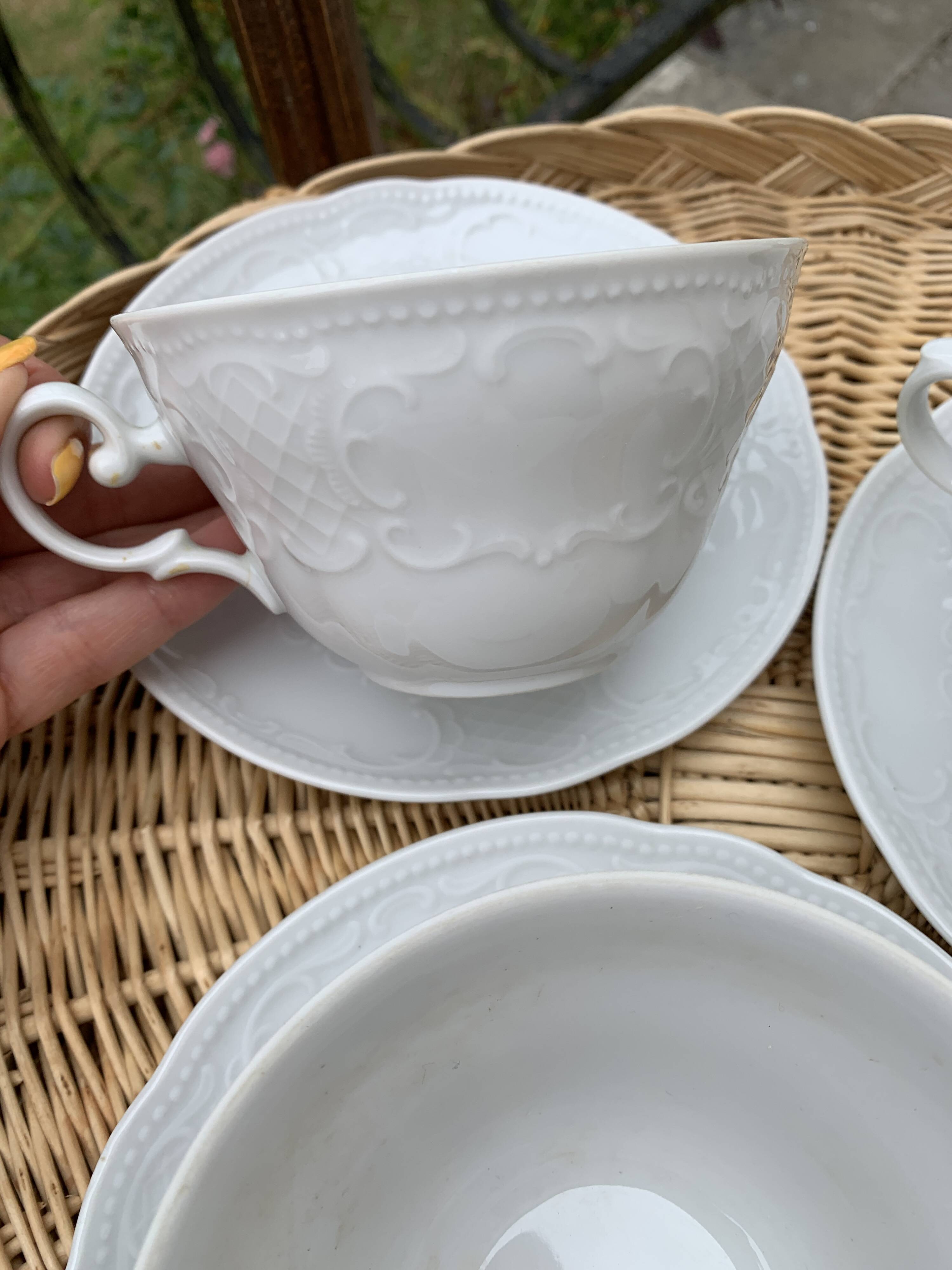 3 Seltmann Weiden Bavaria Porcelain Cups and Saucers