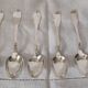 lot 6 teaspoons old Paris style of 1838 in sterling silver