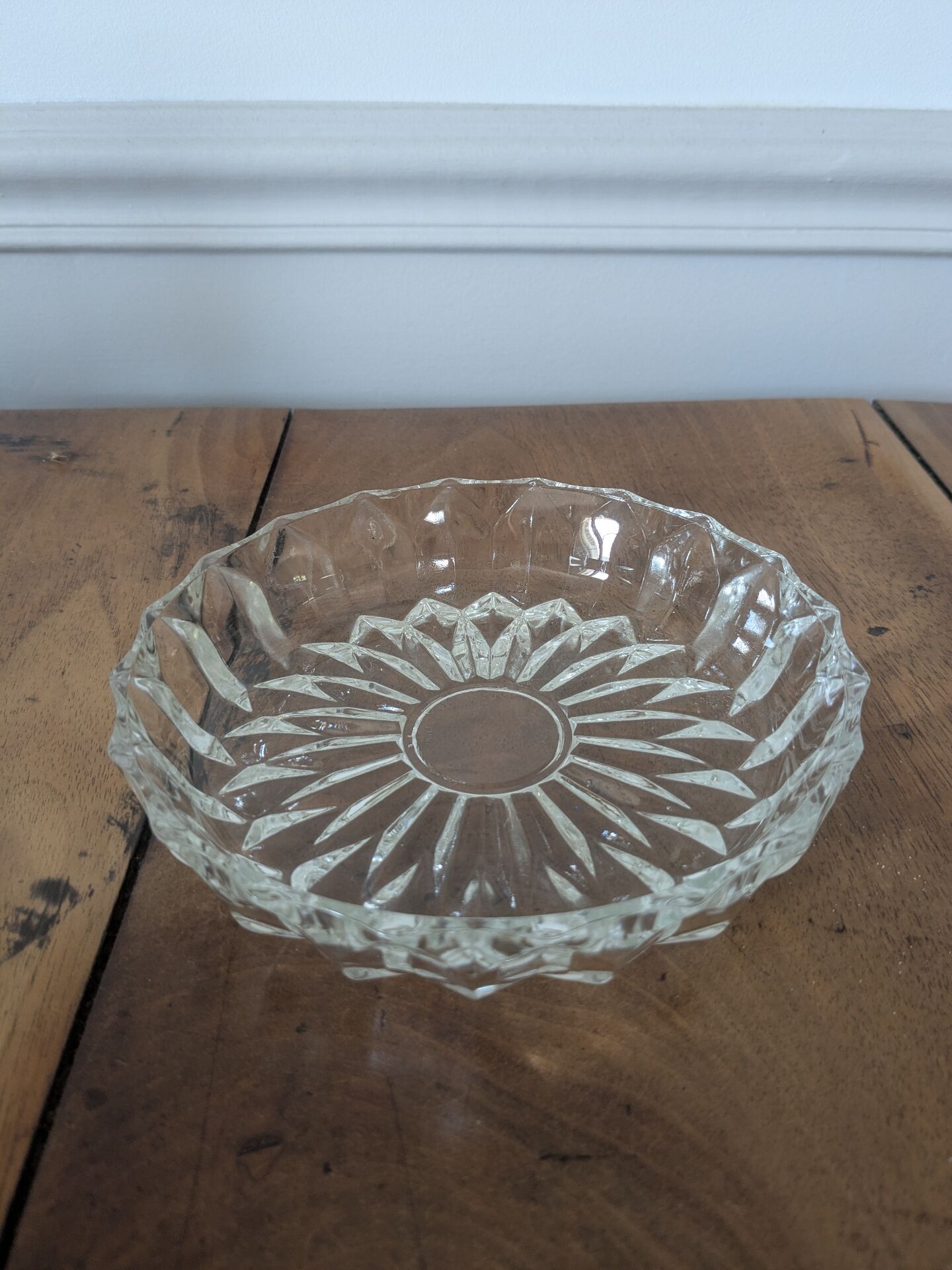Cut glass tray