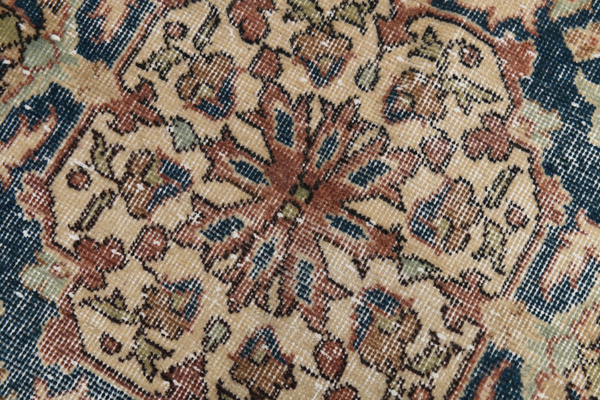Terracotta Tones Pastel Decorative Vintage Persian Rug, 238x357 Cm