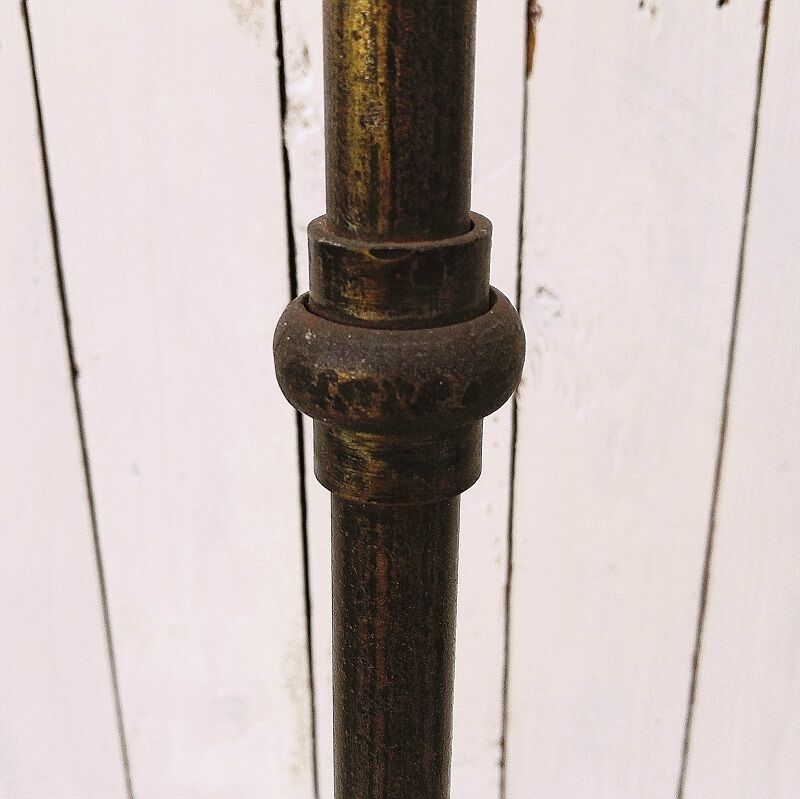 Wrought iron lamp, weather vane, Marolles workshop, Jean Touret